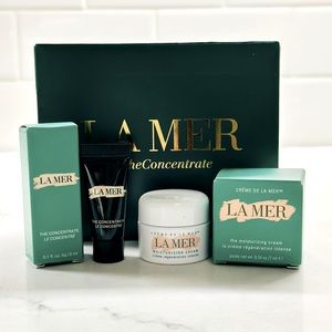 New in Box La Mer Travel Mini Set of 2 Samples - Serum and Moisturizing Lotion